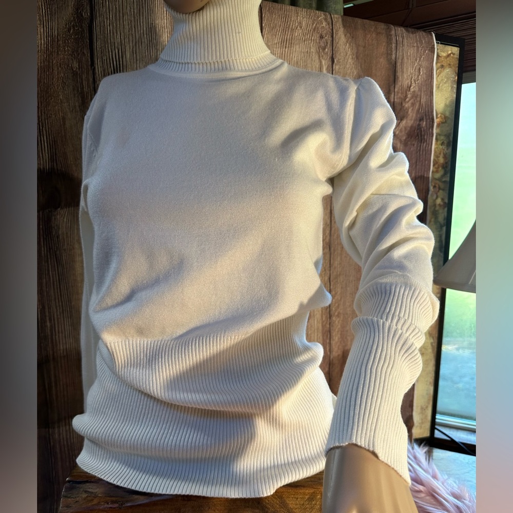 Grane Turtleneck Sweater | Size Extra Large (XL) | New with Tags Off White/White